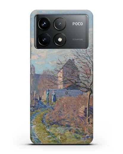 Чехол Мороз и иней в лето Св. Мартина (Сислей Альфред) силиконовый для Xiaomi Poco F6 Pro