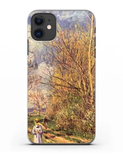 Чехол Маленькие луга весной (Сислей Альфред) силиконовый для iPhone 11
