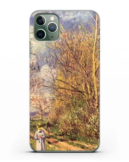 Чехол Маленькие луга весной (Сислей Альфред) силиконовый для iPhone 11 Pro
