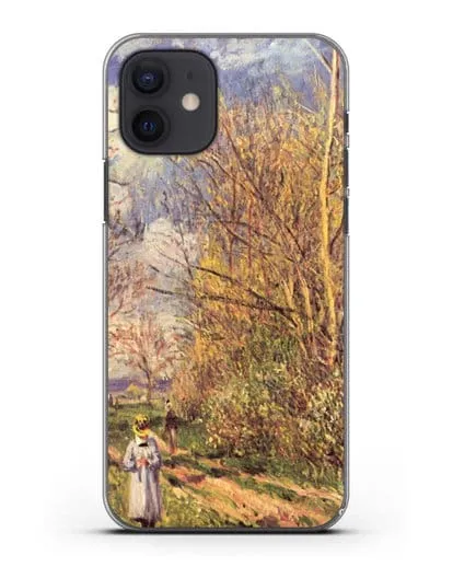 Чехол Маленькие луга весной (Сислей Альфред) силиконовый для iPhone 12