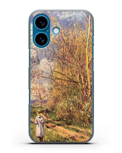 Чехол Маленькие луга весной (Сислей Альфред) силиконовый для iPhone 16