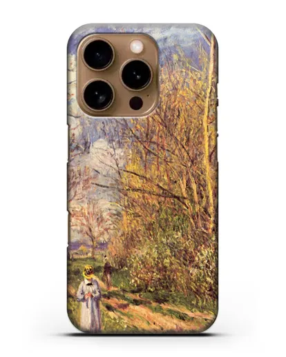 Чехол Маленькие луга весной (Сислей Альфред) силиконовый для iPhone 16 Pro