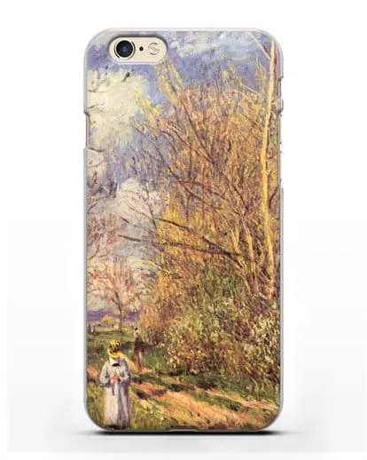 Чехол Маленькие луга весной (Сислей Альфред) силиконовый для iPhone 6s