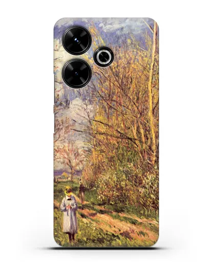 Чехол Маленькие луга весной (Сислей Альфред) силиконовый для Xiaomi Poco M6