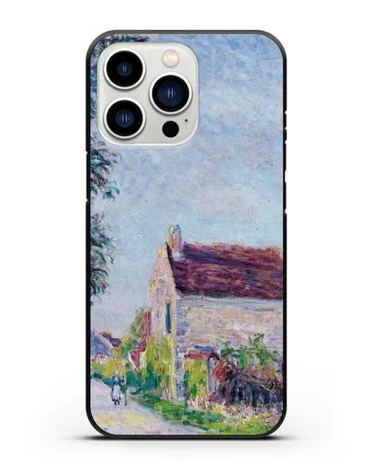 Чехол Деревня Саблонь (Сислей Альфред) силиконовый для iPhone 13 Pro