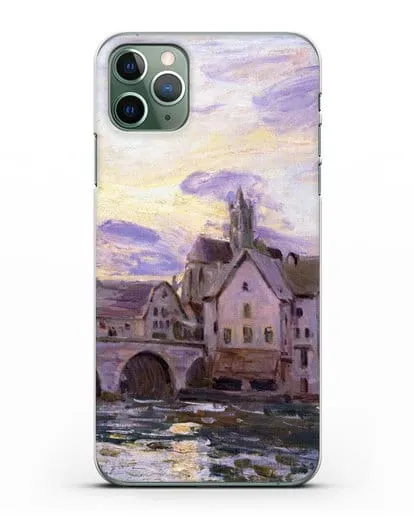 Чехол Мост в Морет на закате (Сислей Альфред) силиконовый для iPhone 11 Pro