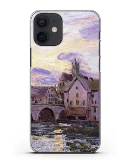 Чехол Мост в Морет на закате (Сислей Альфред) силиконовый для iPhone 12 mini