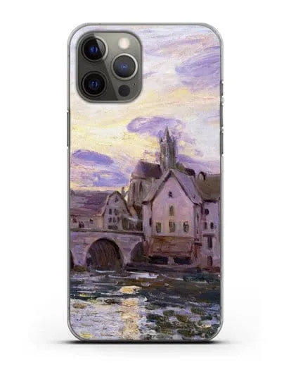 Чехол Мост в Морет на закате (Сислей Альфред) силиконовый для iPhone 12 Pro Max