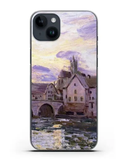 Чехол Мост в Морет на закате (Сислей Альфред) силиконовый для iPhone 14 Plus