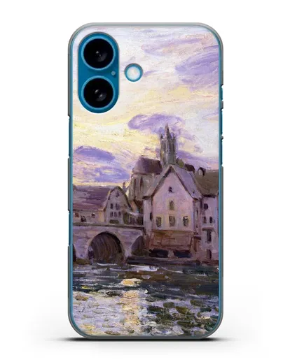 Чехол Мост в Морет на закате (Сислей Альфред) силиконовый для iPhone 16