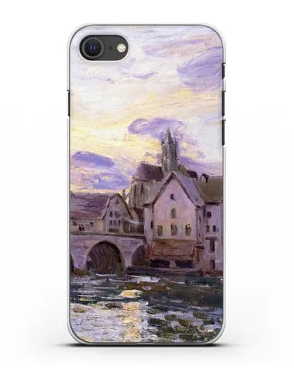 Чехол Мост в Морет на закате (Сислей Альфред) силиконовый для iPhone SE 2020