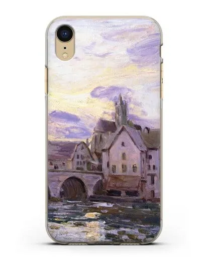 Чехол Мост в Морет на закате (Сислей Альфред) силиконовый для iPhone XR