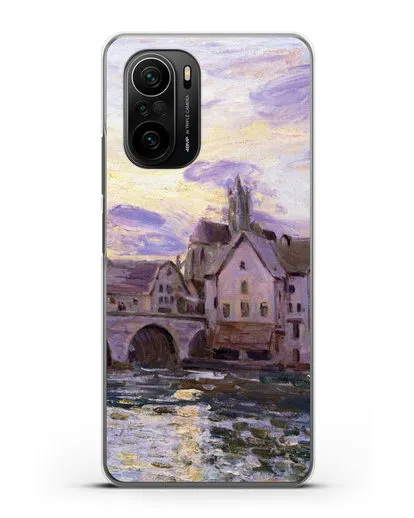 Чехол Мост в Морет на закате (Сислей Альфред) силиконовый для Xiaomi Poco F3