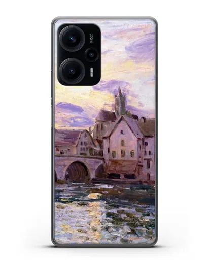 Чехол Мост в Морет на закате (Сислей Альфред) силиконовый для Xiaomi Poco F5