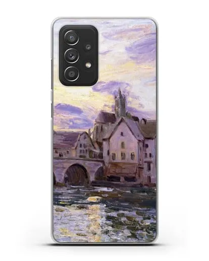 Чехол Мост в Морет на закате (Сислей Альфред) силиконовый для Samsung Galaxy A53