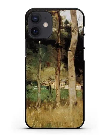 Чехол Соломенный коттедж в Нормандии (Моризо Берта) силиконовый для iPhone 12 mini