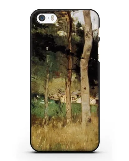 Чехол Соломенный коттедж в Нормандии (Моризо Берта) силиконовый для iPhone 5/5s/SE