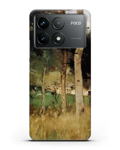 Чехол Соломенный коттедж в Нормандии (Моризо Берта) силиконовый для Xiaomi Poco F6 Pro