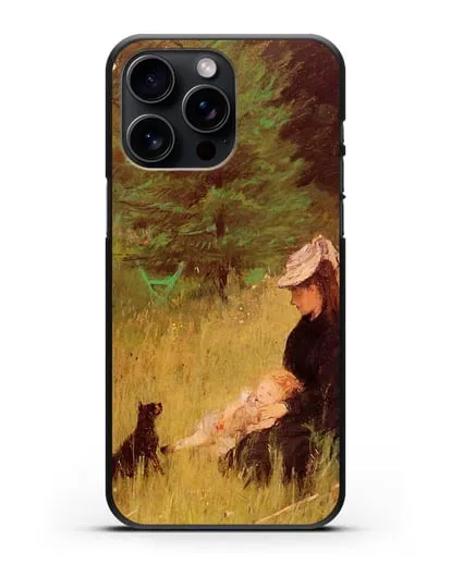 Чехол В парке (Моризо Берта) силиконовый для iPhone 15 Pro Max