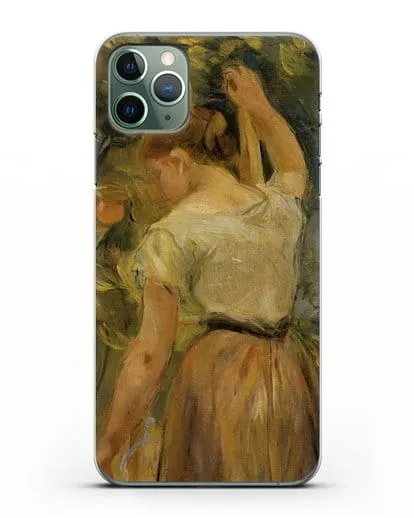 Чехол Молодая женщина собирает апельсины (Моризо Берта) силиконовый для iPhone 11 Pro Max