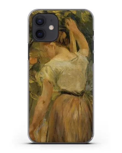 Чехол Молодая женщина собирает апельсины (Моризо Берта) силиконовый для iPhone 12