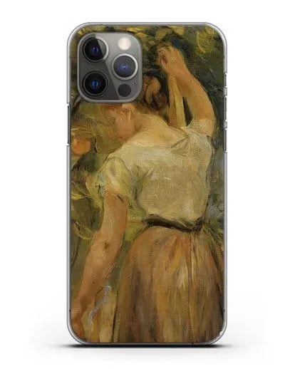 Чехол Молодая женщина собирает апельсины (Моризо Берта) силиконовый для iPhone 12 Pro