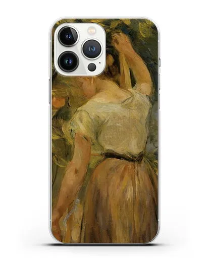 Чехол Молодая женщина собирает апельсины (Моризо Берта) силиконовый для iPhone 13 Pro Max