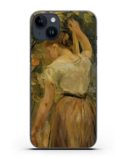 Чехол Молодая женщина собирает апельсины (Моризо Берта) силиконовый для iPhone 14 Plus