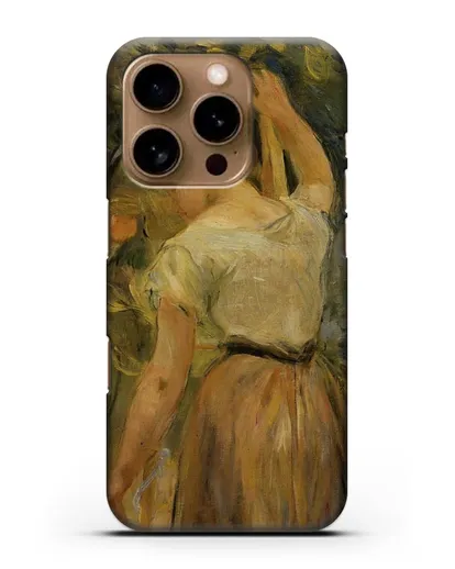 Чехол Молодая женщина собирает апельсины (Моризо Берта) силиконовый для iPhone 16 Pro