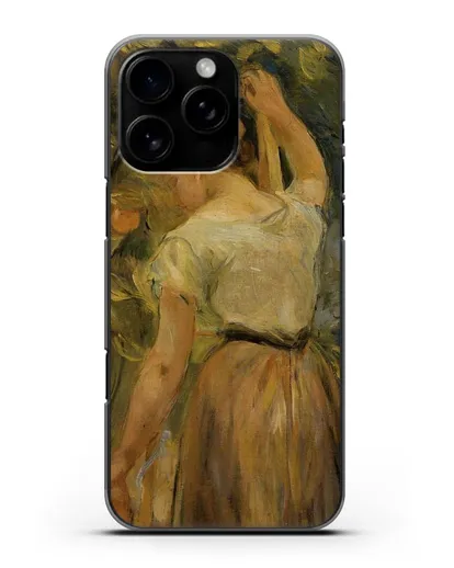 Чехол Молодая женщина собирает апельсины (Моризо Берта) силиконовый для iPhone 16 Pro Max