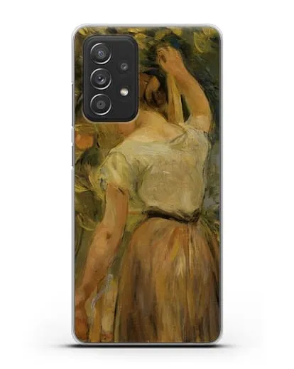 Чехол Молодая женщина собирает апельсины (Моризо Берта) силиконовый для Samsung Galaxy A53