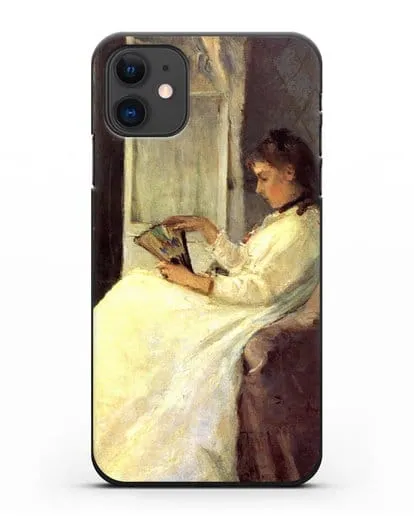 Чехол Сестра художницы у окна (Моризо Берта) силиконовый для iPhone 11