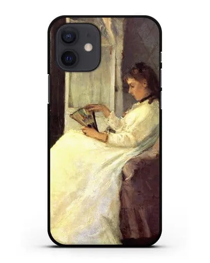 Чехол Сестра художницы у окна (Моризо Берта) силиконовый для iPhone 12