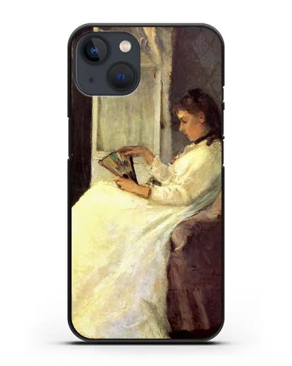 Чехол Сестра художницы у окна (Моризо Берта) силиконовый для iPhone 13 Mini