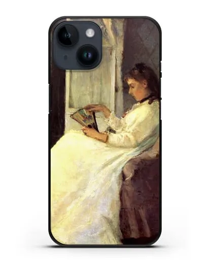 Чехол Сестра художницы у окна (Моризо Берта) силиконовый для iPhone 14