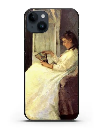 Чехол Сестра художницы у окна (Моризо Берта) силиконовый для iPhone 14 Plus
