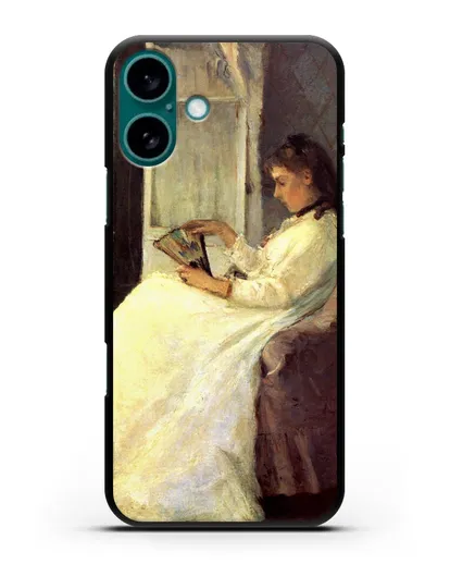 Чехол Сестра художницы у окна (Моризо Берта) силиконовый для iPhone 16 Plus