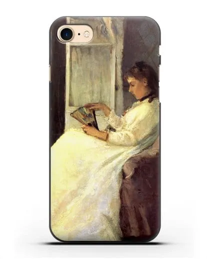 Чехол Сестра художницы у окна (Моризо Берта) силиконовый для iPhone 8