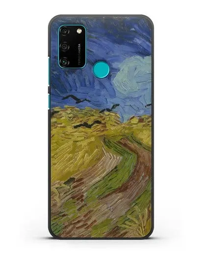 Чехол Вороны на пшеничном поле (Ван Гог Винсент) силиконовый для Honor 9A