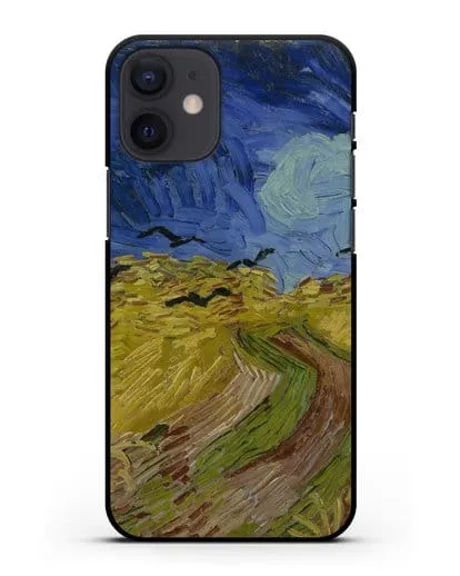 Чехол Вороны на пшеничном поле (Ван Гог Винсент) силиконовый для iPhone 12 mini