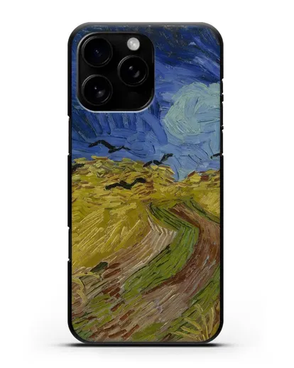 Чехол Вороны на пшеничном поле (Ван Гог Винсент) силиконовый для iPhone 16 Pro Max