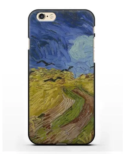 Чехол Вороны на пшеничном поле (Ван Гог Винсент) силиконовый для iPhone 6s