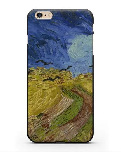 Чехол Вороны на пшеничном поле (Ван Гог Винсент) силиконовый для iPhone 6s Plus