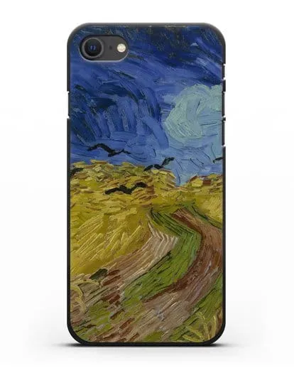 Чехол Вороны на пшеничном поле (Ван Гог Винсент) силиконовый для iPhone SE 2020