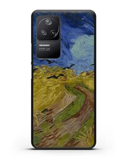Чехол Вороны на пшеничном поле (Ван Гог Винсент) силиконовый для Xiaomi Poco F4
