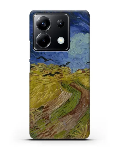 Чехол Вороны на пшеничном поле (Ван Гог Винсент) силиконовый для Xiaomi Poco X6