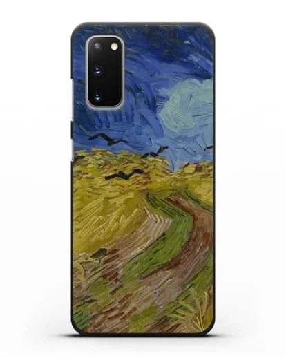 Чехол Вороны на пшеничном поле (Ван Гог Винсент) силиконовый для Samsung Galaxy S20 [SM-G980F]