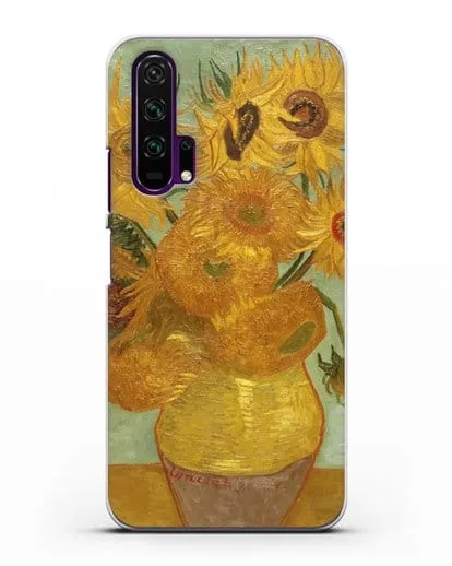 Чехол Подсолнухи (Ван Гог Винсент) силиконовый для Honor 20 Pro