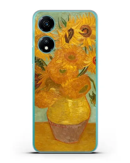 Чехол Подсолнухи (Ван Гог Винсент) силиконовый для Honor X5 Plus
