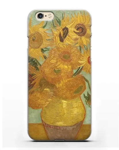 Чехол Подсолнухи (Ван Гог Винсент) силиконовый для iPhone 6s